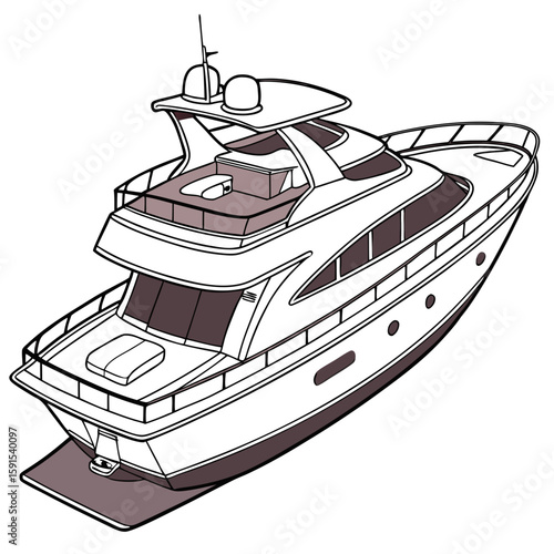 Elegant white yacht with plush seating boat luxury