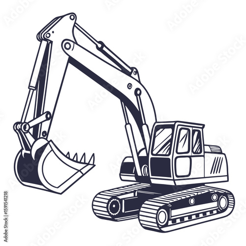 Heavy duty excavator digging construction machine heavy equipment