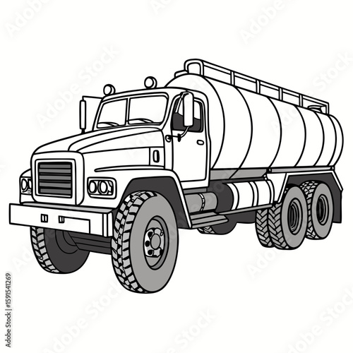 Heavy duty tanker truck water truck liquid transport