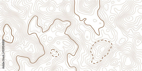 Topography map. Cartography mountains contour lines, elevation maps and earth contoured line topology. Wavy abstract measuring compass contours. Topographic geographical vector background illustration