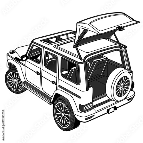 Luxury convertible S U V luxury convertible suv icon