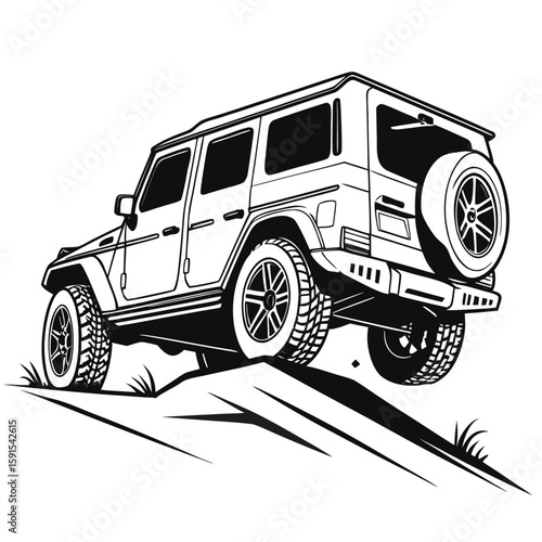 Rugged luxury vehicle conquering challenging terrain off road vehicle luxury SUV