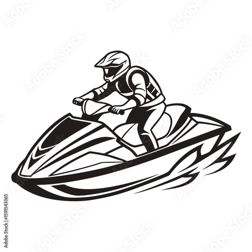 Racing jet ski rider watercraft helmet