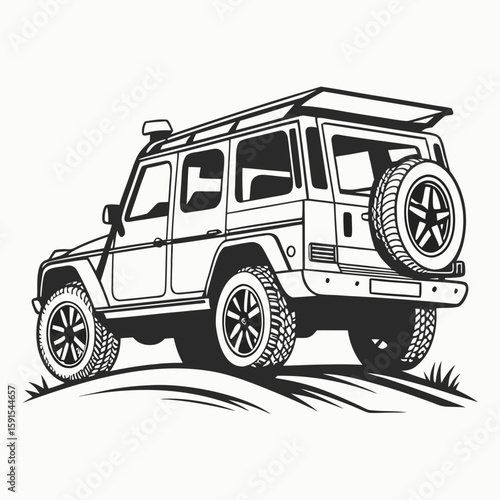 Rugged convertible S U V on grassy terrain convertible SUV