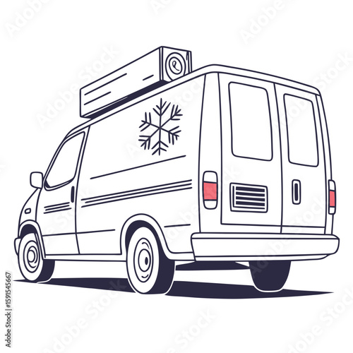 Refrigerated Van truck transport