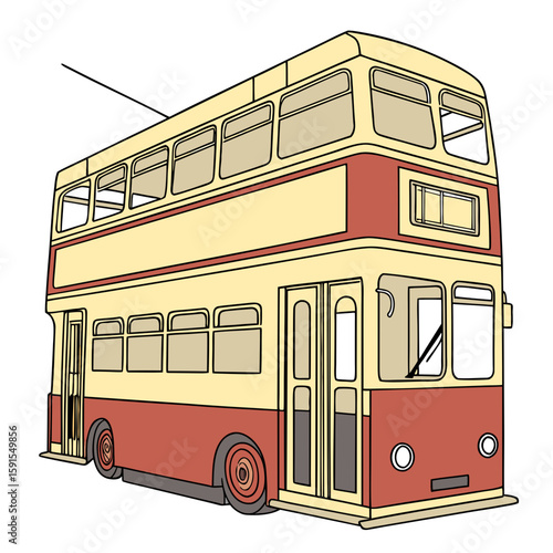 Vintage double decker bus vintage bus public transport