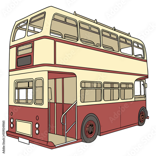 Vintage double decker bus vintage bus public transport