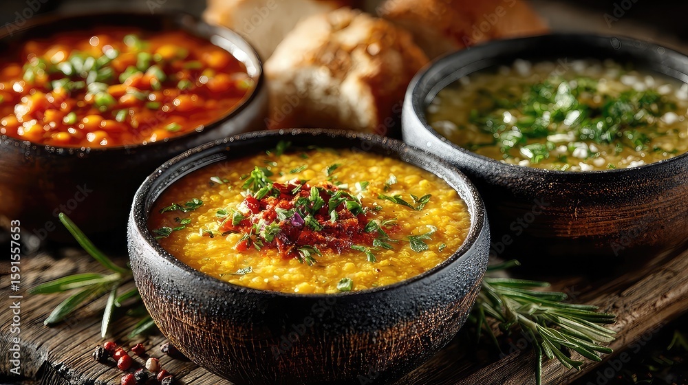 Canned soups with organic ingredients and hearty recipes including lentil, tomato, and vegetable blends for convenient, ready-to-eat meals