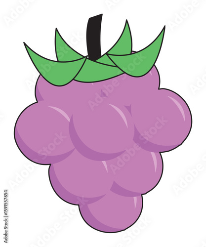 Playful fruits cartoon illustrations