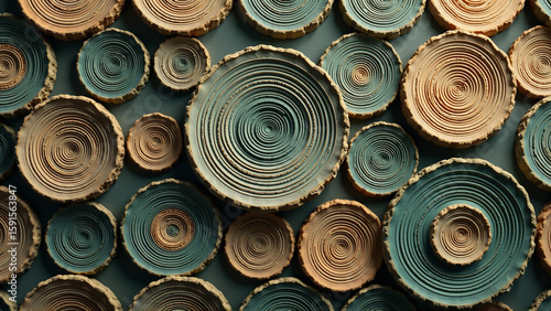 Organic Rhythmic Circle Pattern