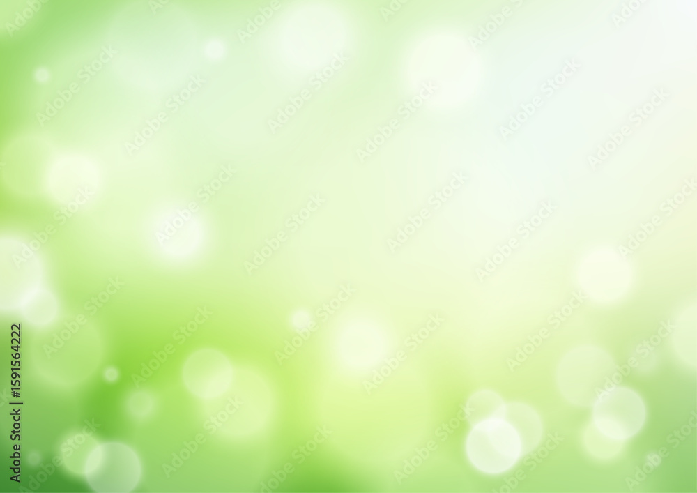 Obraz premium green nature background with soft bokeh lights vibrant spring foliage abstract fresh natural glow perfect for eco design wellness backdrop or seasonal promotional graphics