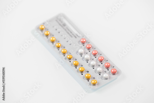 Colorful medicine pills and capsules in blister packs