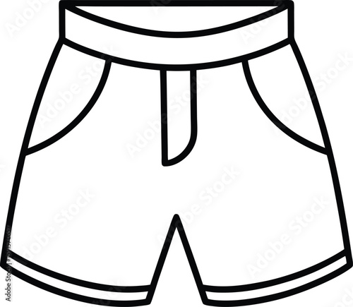 summer shorts pant icon vector illustration