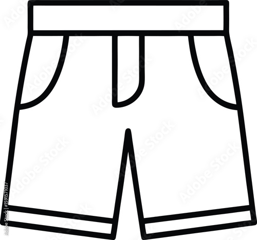 summer shorts pant icon vector illustration