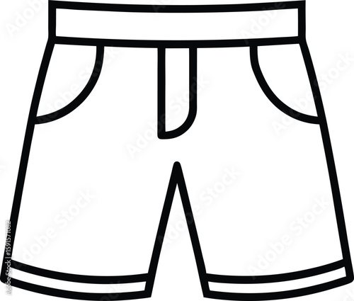 summer shorts pant icon vector illustration