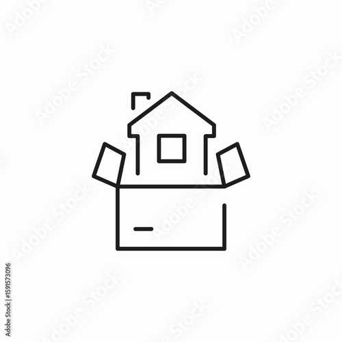 house packing service icon sign vector