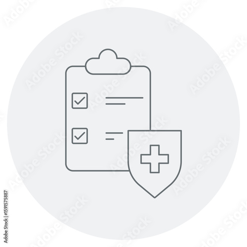 Health Insurance icon, Protect Your Future Choose the Right Health Insurance Plan, Comprehensive Coverage, Peace of Mind Your Health, Insured, vector