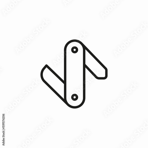 pocket multi tool icon sign vector