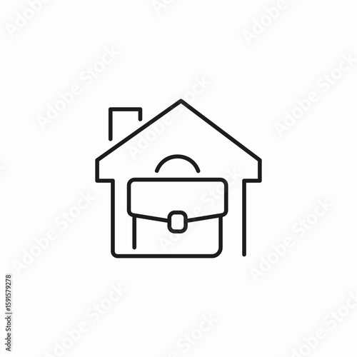 work from home icon sign vector