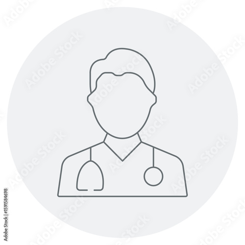 Doctor icon, Expert Medical Support When You Need It Most, Trusted Care Your Health, Your Doctor, vector