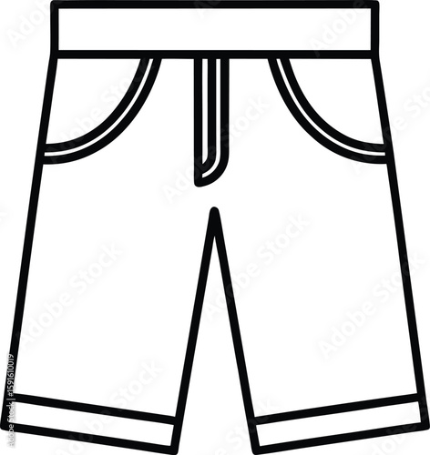 shorts pant icon vector silhouette illustration