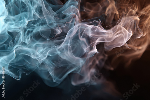 Smoke on dark background