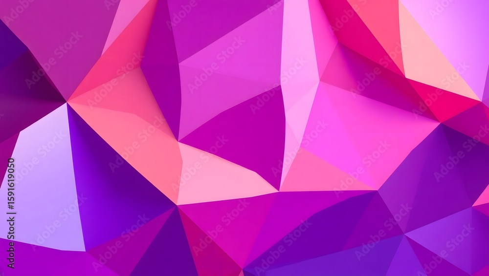 Fototapeta premium Abstract Pink Purple Geometric Pattern on White Background