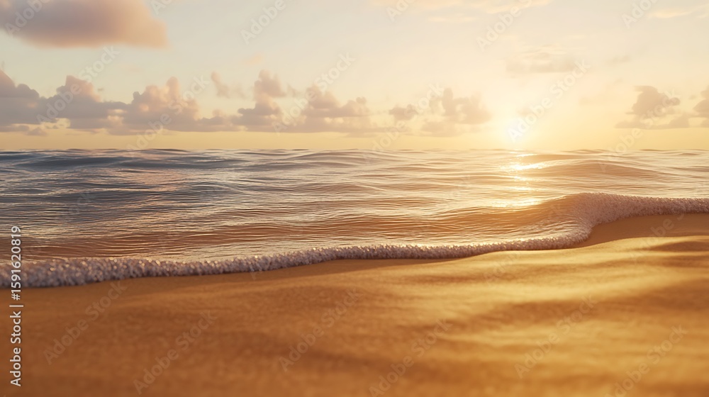 Obraz premium Sea waves rise and crest into soft beach line high resolution picture