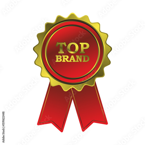 best choice label with ribbons