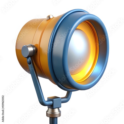3D Bright Studio Light with Clean Minimal Background for Product Display and Professional Rendering