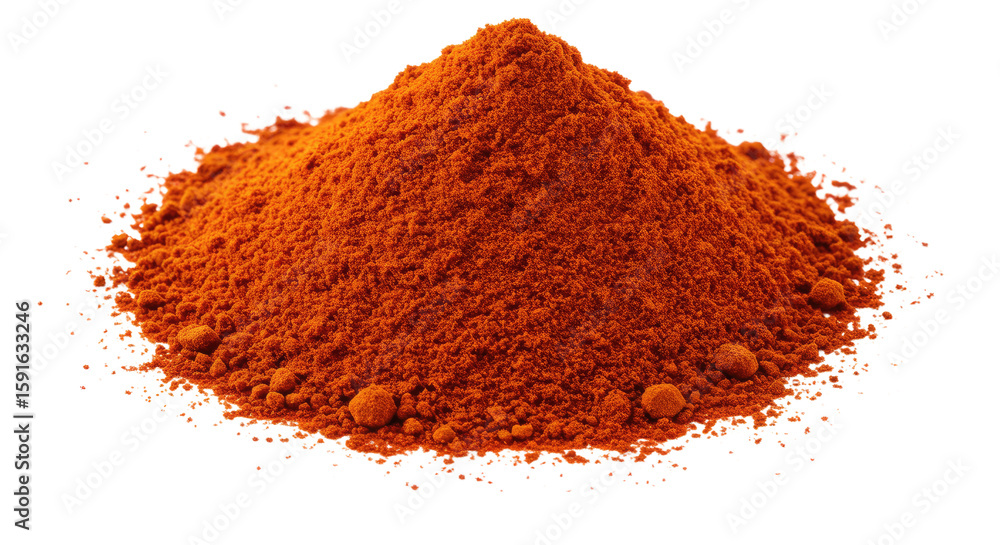 Pile of Vibrant Red Paprika Powder 1. Pile of Vibrant Red Paprika Powder 1.