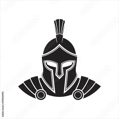 Mysterious Guardian of the Battlefield Vector Silhouette Design 