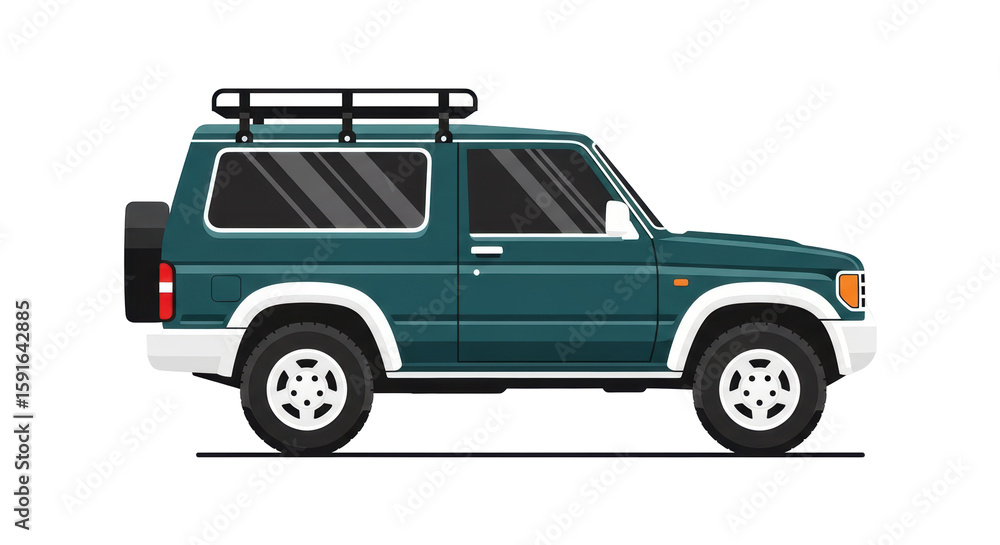 Isolated SUV Car Isolated SUV Car