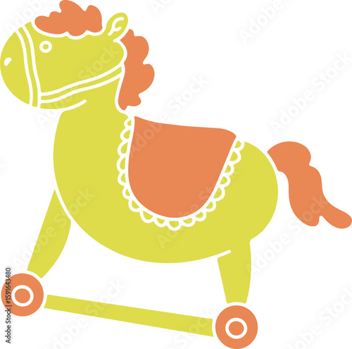 Playful cartoon childern toys illustrations