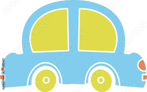 Playful cartoon childern toys illustrations