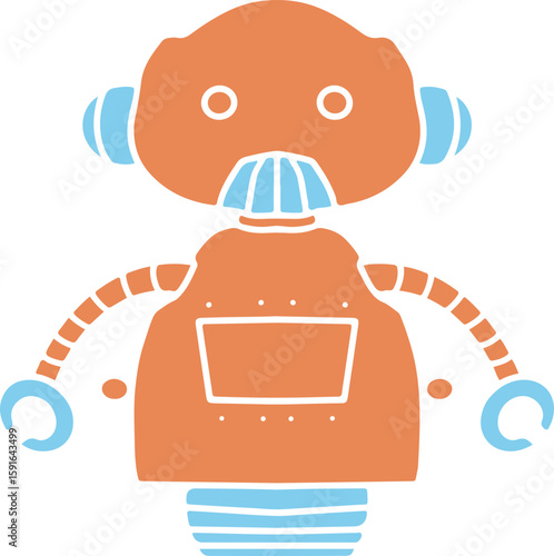 Playful cartoon childern toys illustrations