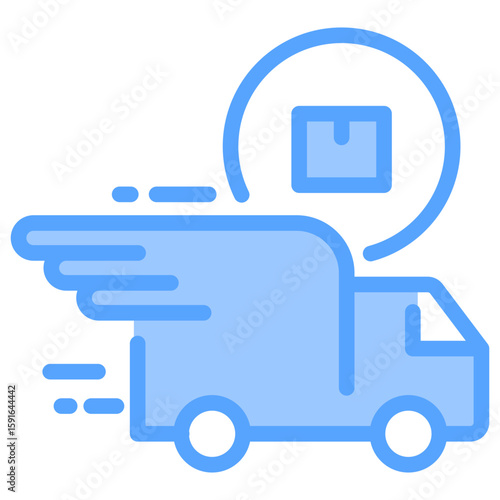 Wallpaper Mural Delivery Blue Icon Torontodigital.ca