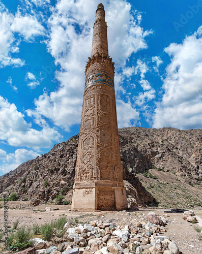Jam, Afghanistan - one of the most mystical attractions in Afghanistan, the Minaret of Jam stands isolated in a remote and nearly inaccessible valley of the Shahrak District