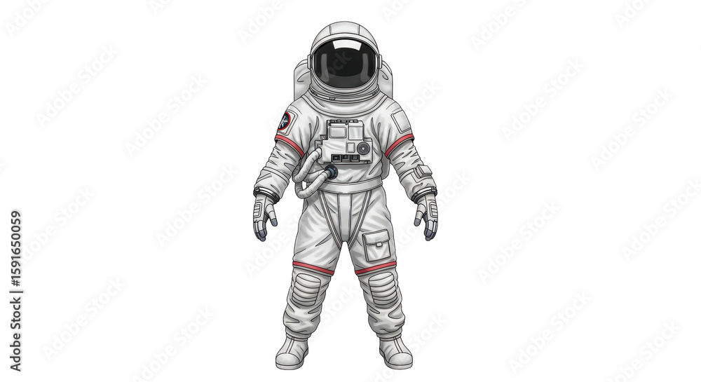 Isolated Astronaut Isolated Astronaut