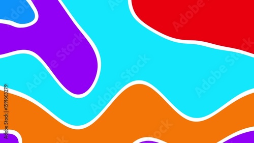 Abstract colorful wavy shapes (21)