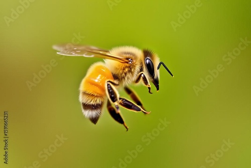 Honeybee performing a waggle dance to communicate