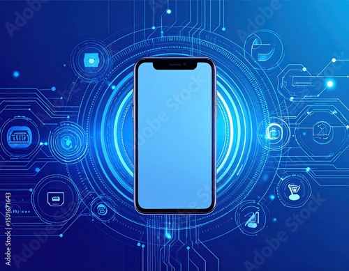 Smartphone Technology Abstract Background