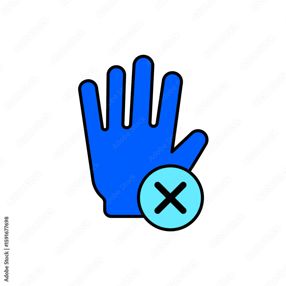 Fototapeta premium Icon a objection, isolated against a clean background. 