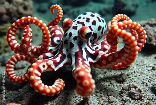 Mimic octopus shapeshifting into various forms