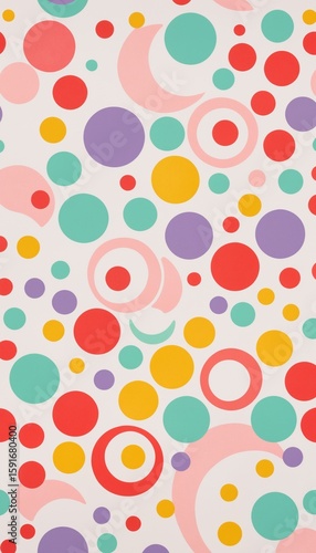Seamless Vector Polka Background