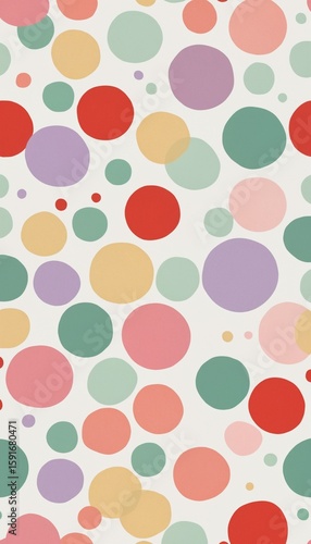 Bright Colorful Circle Texture