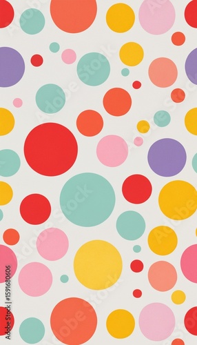 Colorful Spotty Seamless Background