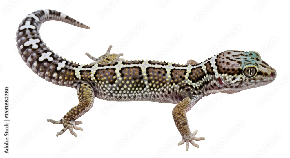 Naklejka premium Isolated Leopard Gecko