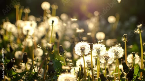 Golden Hour Dandelions A Breathtaking Timelapse