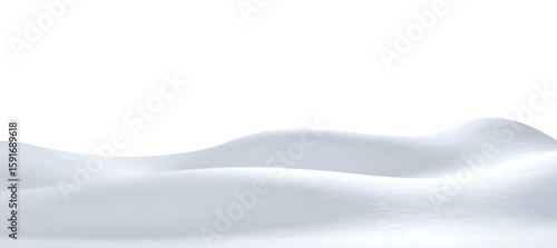 PNG Snowy Winter Background with Soft Frosty Snowdrifts